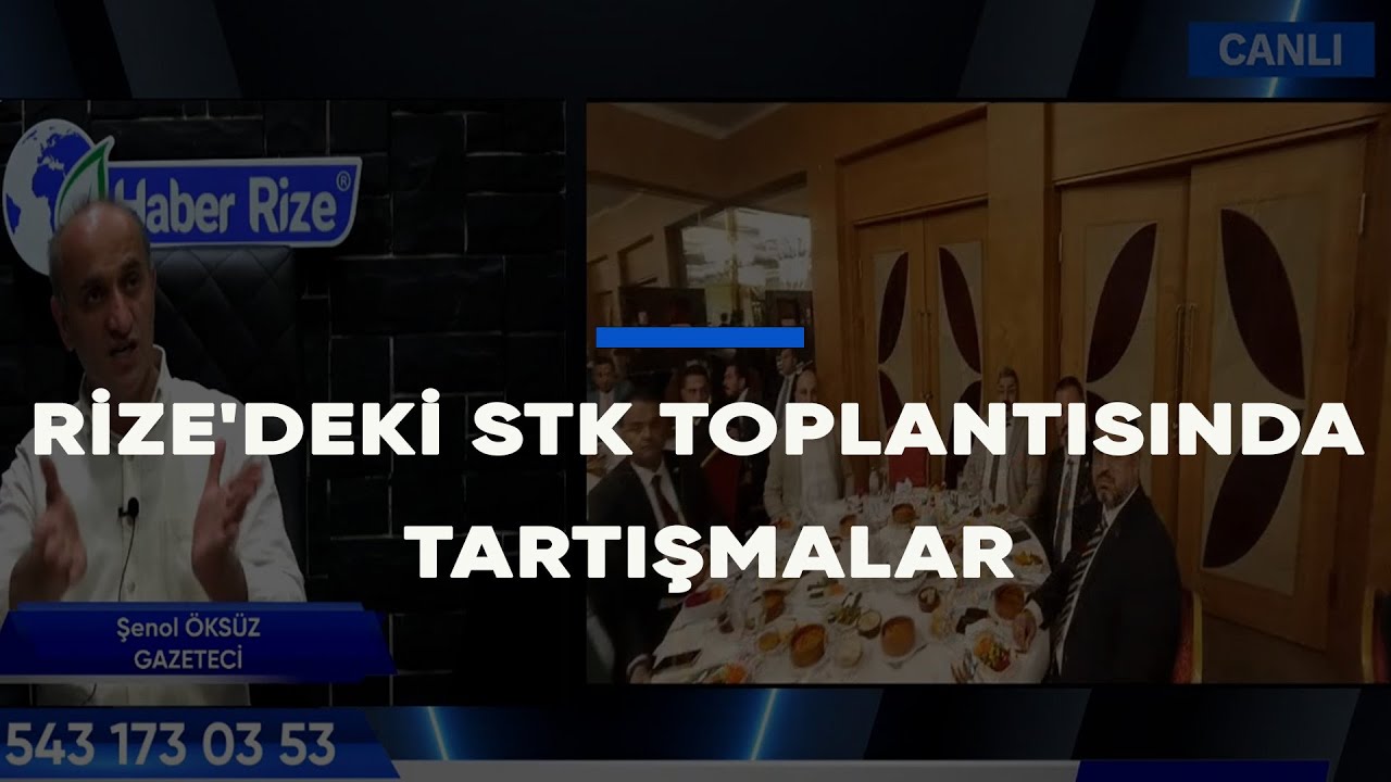 Rize'deki STK Toplantısında Tartışmalar